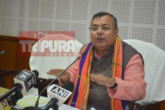 Ratan Lal Nath releases â€˜Cluelessâ€™ data, claiming Crime against Women downed a lot in Tripura 